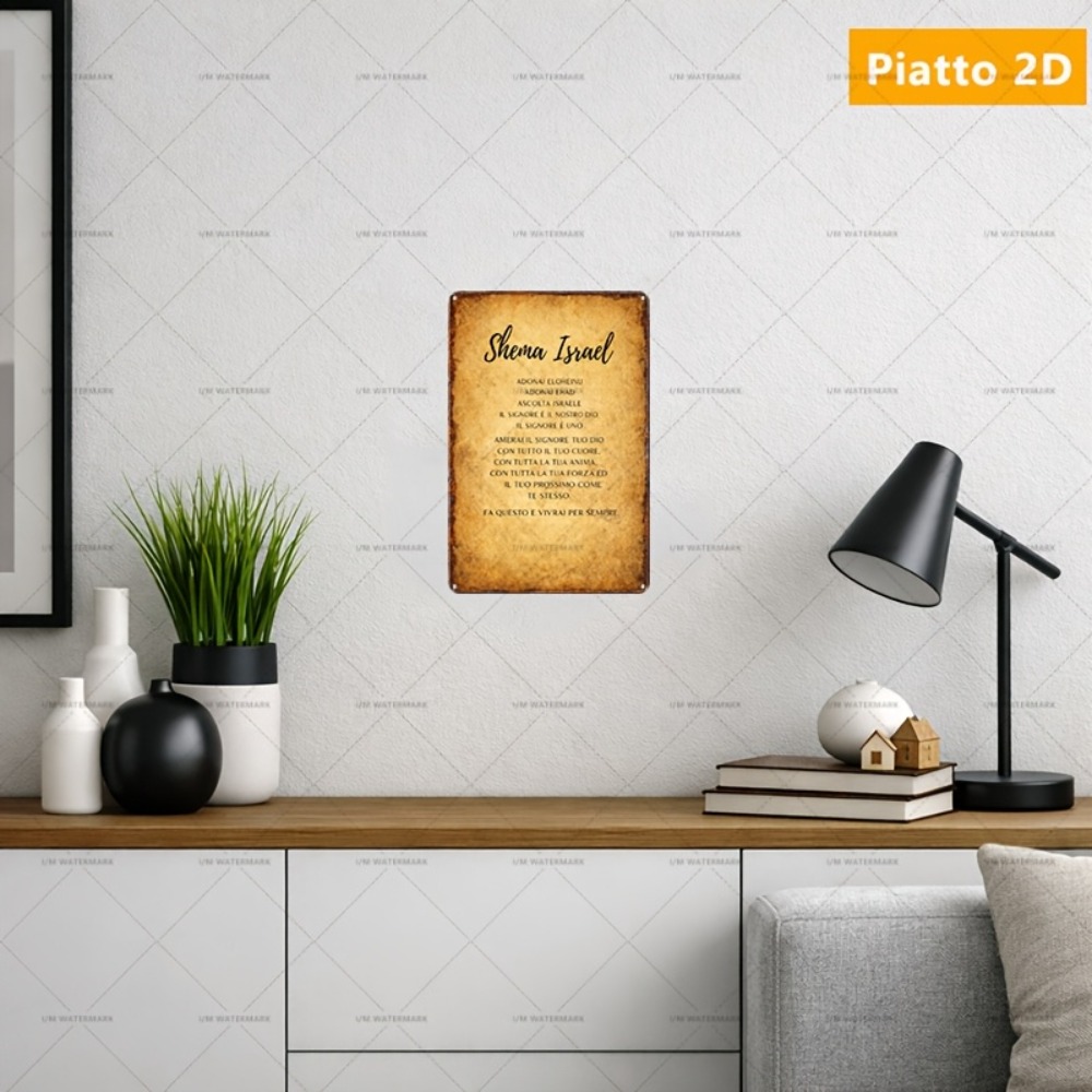 CIFBUY  Hebrew Scripture Alumi - Home Decor Living Room ulasan dan harga