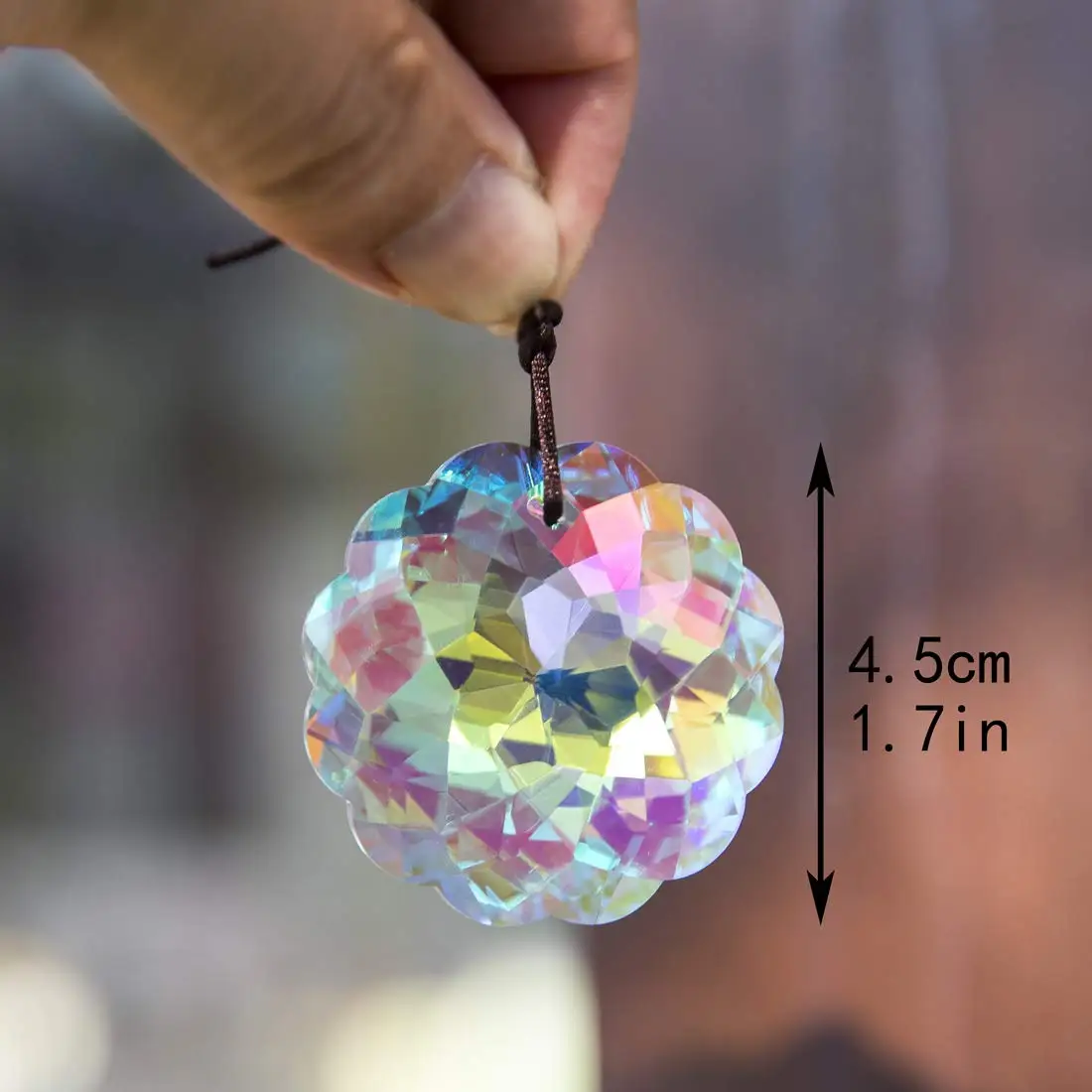 1pc Colorful Crystal Sun Catch - Crystal Sun Catcher ulasan dan harga