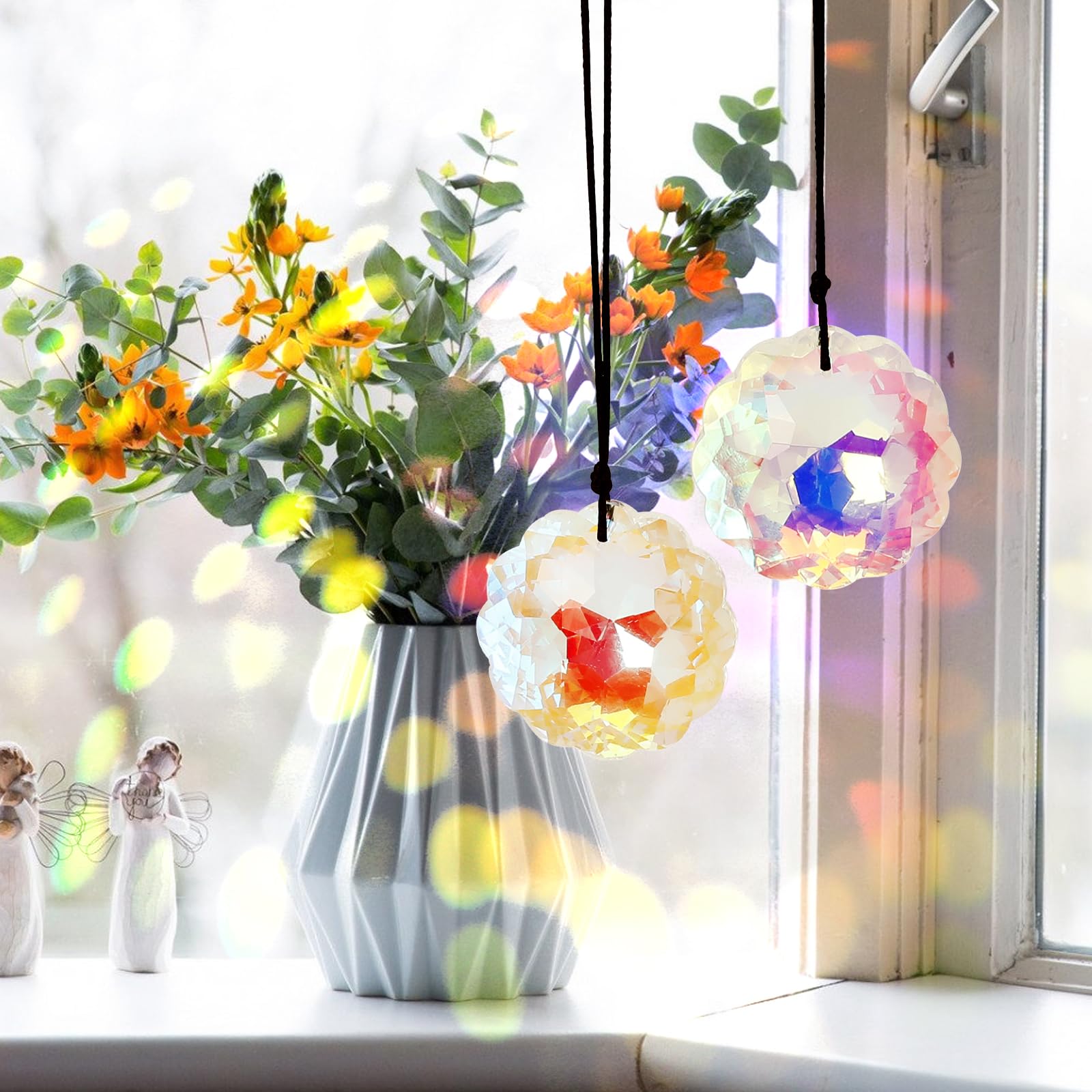 1pc Colorful Crystal Sun Catch - Crystal Sun Catcher ulasan dan harga